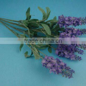 SJ1102026 Factory wholesale price 10 heads lavander silk flower