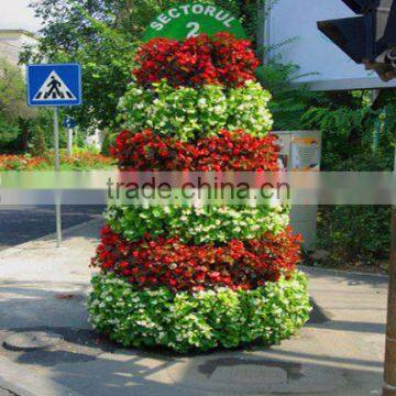 SOL 2015 New Design Big Flower Tower Vertical Green Planter Large Plastic Planters photo-3