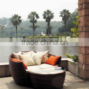 Rattan Patio Furniture Outdoor Wicker Chaise Sun Lounge Bed
