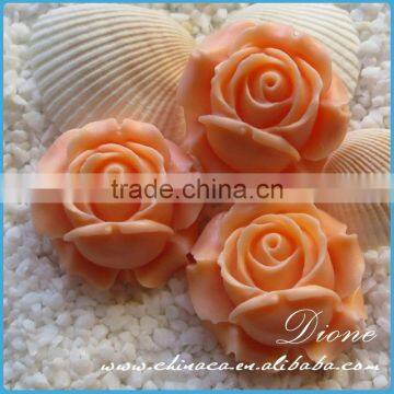 Loose flat back resin flower cabochon resin cabochon flowers