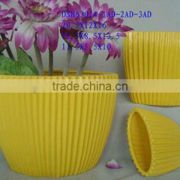 cheap ceramic flower pot for promotion