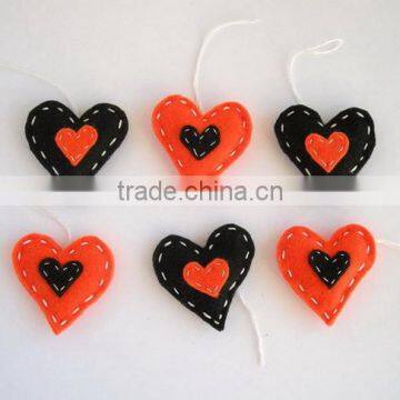 hot eco friendly new products promotional gift cute felt scrapbooking on  express fabric heart ornament accessory