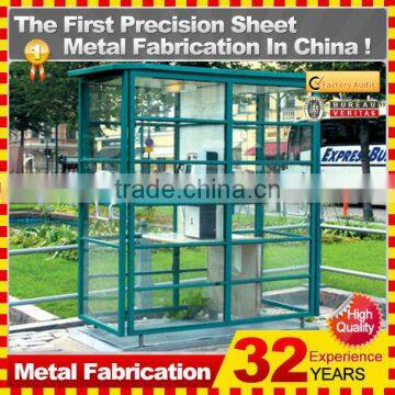 outdoor waterproof public powder coating phone booth for sale