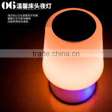 Muticolor Mini Portable Audio Player Touch Lamp Led Bluetooth Speaker photo-5