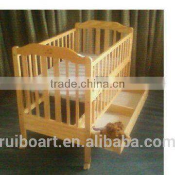 wood slat bed