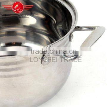 Hot Selling 3pcs Stainless Steel Pot / Soup Pot Kitchen Cookware With Glass Lid photo-4