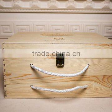 2016 Wholesale High Quality Customized 6 Bottle Wooden Wine Gift Box photo-4