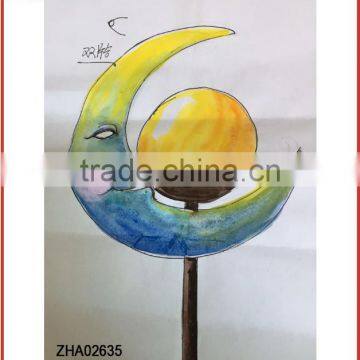 Moon Design Solar Star Light Solar Lamppost Home Solar Ball