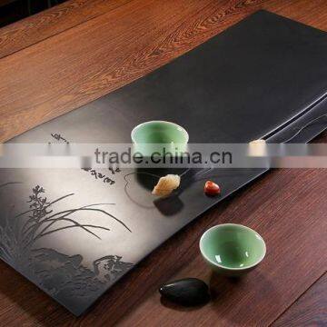 Chinese Culture Stone Tea Tray Carved