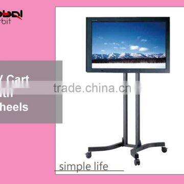 Simple Design TV Floor Stand With Wheels, Vertical Adjustable TV Mount Bracket photo-3