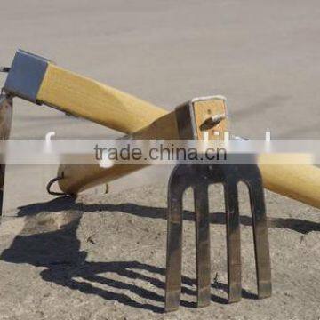 Garden Tool--Stainless Steel Hoe With Solid Wood Handle photo-5