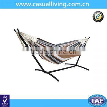 Desert Moon Double Hammock With Space Saving Steel Stand Includes Portable Carrying Case