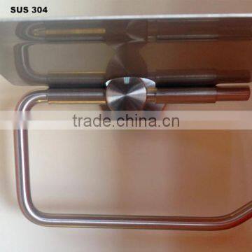 Bath Hardware Factory Supply Stainless Steel Roll Paper Rack (with Cover ) photo-4