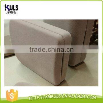 Custom Logo Printed Purple Gray Color Fashion Velvet Jewelry Packing Boxes photo-6