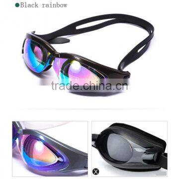 Swim Glasses for Adult Water-proof Colored Lens One Piece Swiming Goggles photo-2