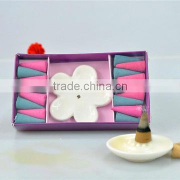 wholesale cone incense with ceramic holder