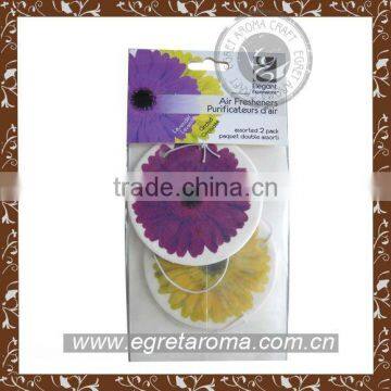 Best-selling factory direct price flower shaped paper air freshener