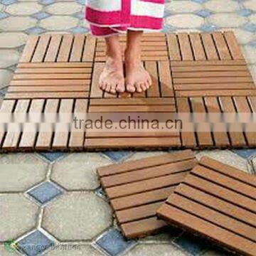 Outdoor Strand Woven Bamboo Decking Tile Unit Carbonized Color-KE-OS0825