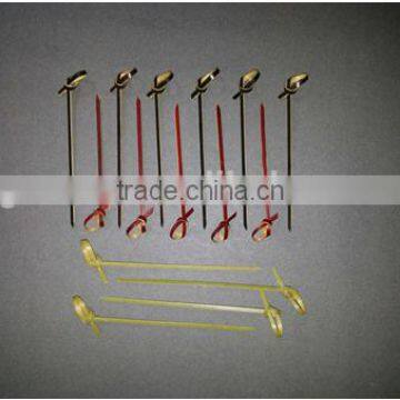 bamboo knot picks with color for black