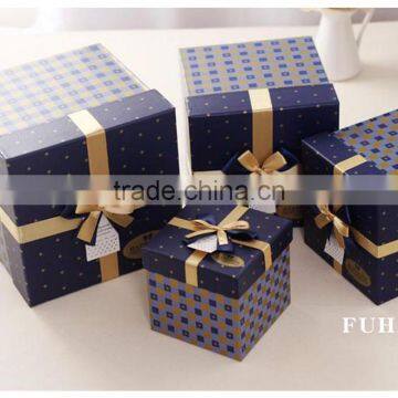 Подарочный картонный ящик для сувениров на вечеринку с большой лентой для упаковки конфет photo-2