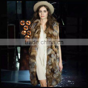 2016 autumn and winter custom models High Quality new fashion faux fur women vest