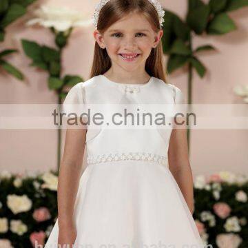 2 Pieces Cap Sleeve Baby Gown Beaded Children Fairy Dresses photo-2