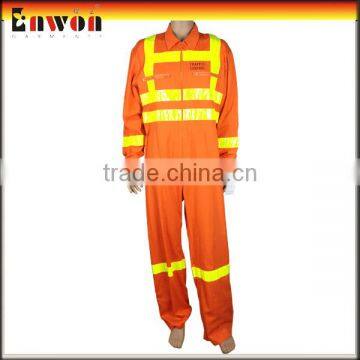 Hi-vis reflective tape red safety wing coverall