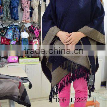 Fashion Classic Large Square Fringes Jacquard Winter Lady Shawl photo-3