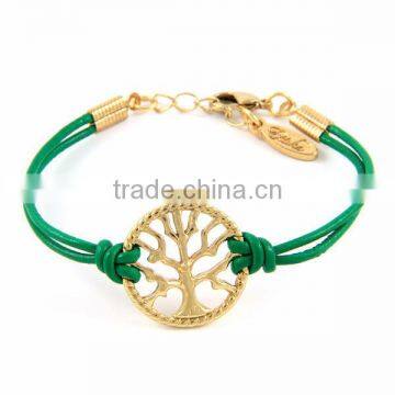 New Design Hot High Grade Jewelry Letters Leather Bracelet for Women photo-3