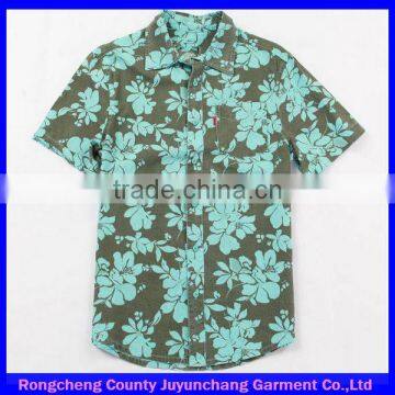 short sleeve combed cotton hawaiian costumes