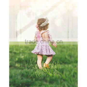 Adjustable Straps Floral Pinafore Baby Dress Girls Soft Baby Wear Clothes photo-4