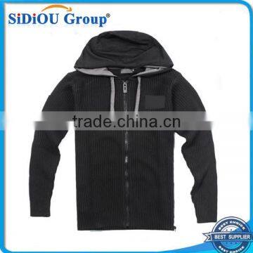 Fashion Long Sleeve Black Cardigan Sweaters For Men