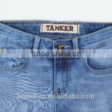 S1115K Girls Kid Children Stretchable Waistband Indigo Washed Denim Jeans photo-3