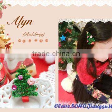 Wholesale Christmas Tree Hair Accessories Hair Clips