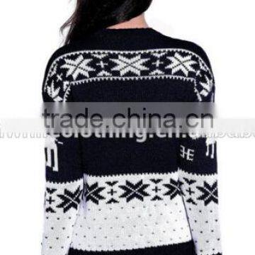 Ugly Christmas Vintage Reindeers Women Cashmere Jumper Sweater photo-5