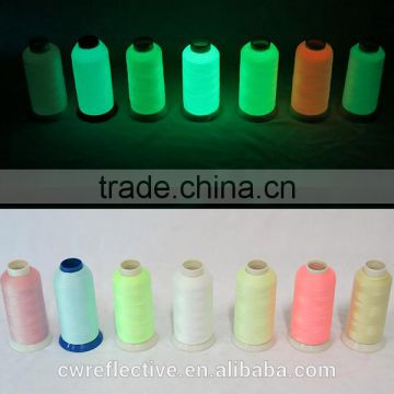 Colorful 150D polyester glow in the dark knitting yarn for children socks