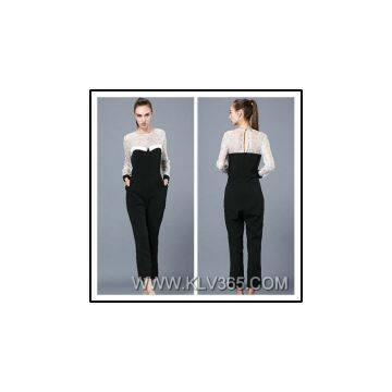 Designer Women Fashion Lace Jumpsuit Pants Wholesale