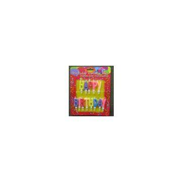 Colorful Birthday Letter Candle
