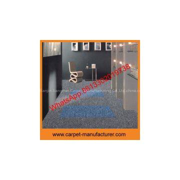 Wholesale Cheap China Blue Color Polyamide Carpet Tiles With PVC Backing photo-2
