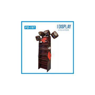 4 Tier Recycled Corrugated Paper Carton Cardboard Food Display Stand