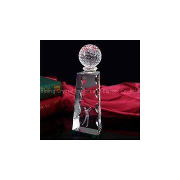 Optical Crystal Male Golf Award