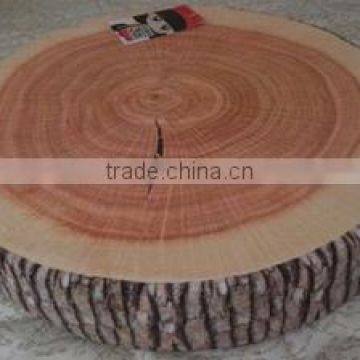 Creative Realistic Wooden Sofa Seat Cushion Annual Ring Stump Decorative Pillow