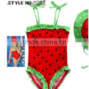 Watermelon Cut Baby Girl Swimswear Swimming Body Suit