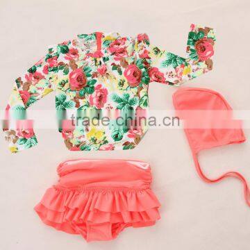 Wholesale High Quality Little Baby Swimsuit Girls Summer Child Swimwear 2pcs