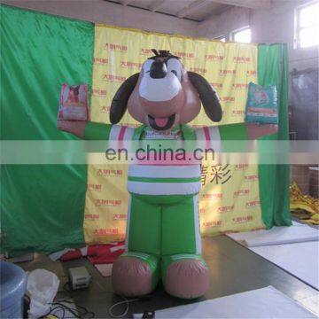 Giant outdoor advertising inflatable dog costume printing logo with lead free oxford