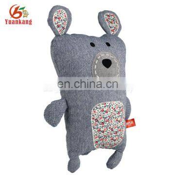 Plush Lovable Grey Fabrics Bear Soft Stuffed Toy photo-2