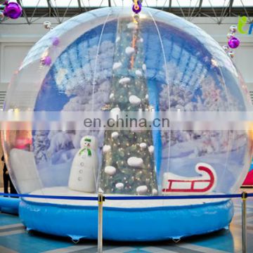 Top quality customized snow globe inflatable/christmas inflatable snow globe/xmas inflatable snow globe