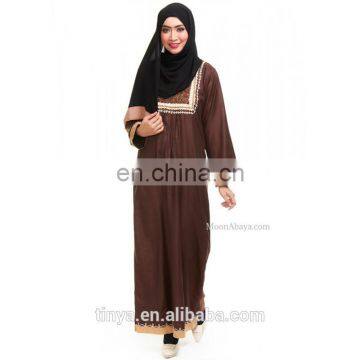 Traditional women spun shape embroideries design islamic arabic abaya