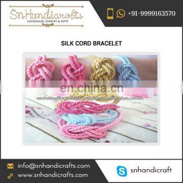 Unique High Quality Silk Cord Bracelet at Best Price