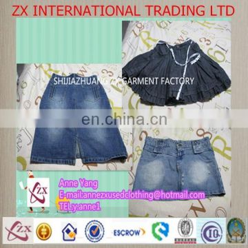 women hot jean skirt for 2015 premium grade used clothing high quality first quality used clothes